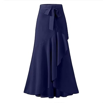 Amazon.com: Women's Boho Casual Skirt Lace Up High Waist